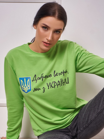 Світшот ISSA Plus модель 13269_lightgreen — фото 8 - INTERTOP