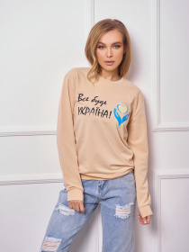 Свитшот ISSA Plus модель 13270_beige Фото