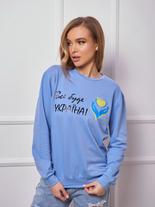 Світшот ISSA Plus модель 13270_blue Фото