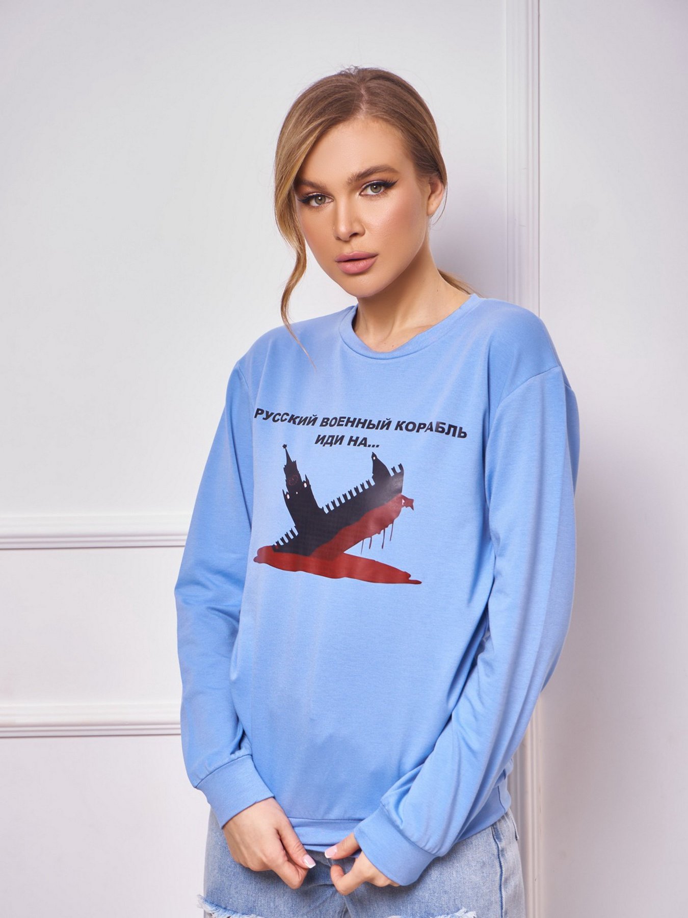 Свитшот ISSA Plus модель 13272_blue Фото