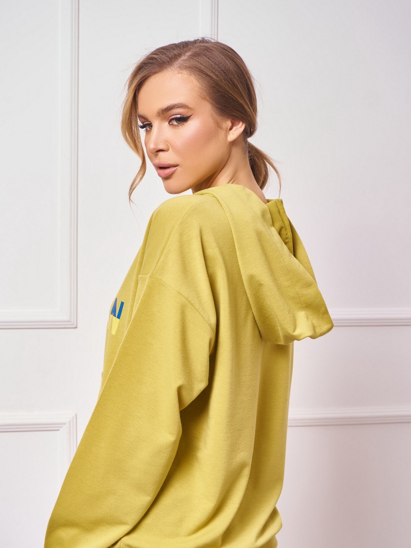 Худи ISSA Plus модель 13273_olive Фото