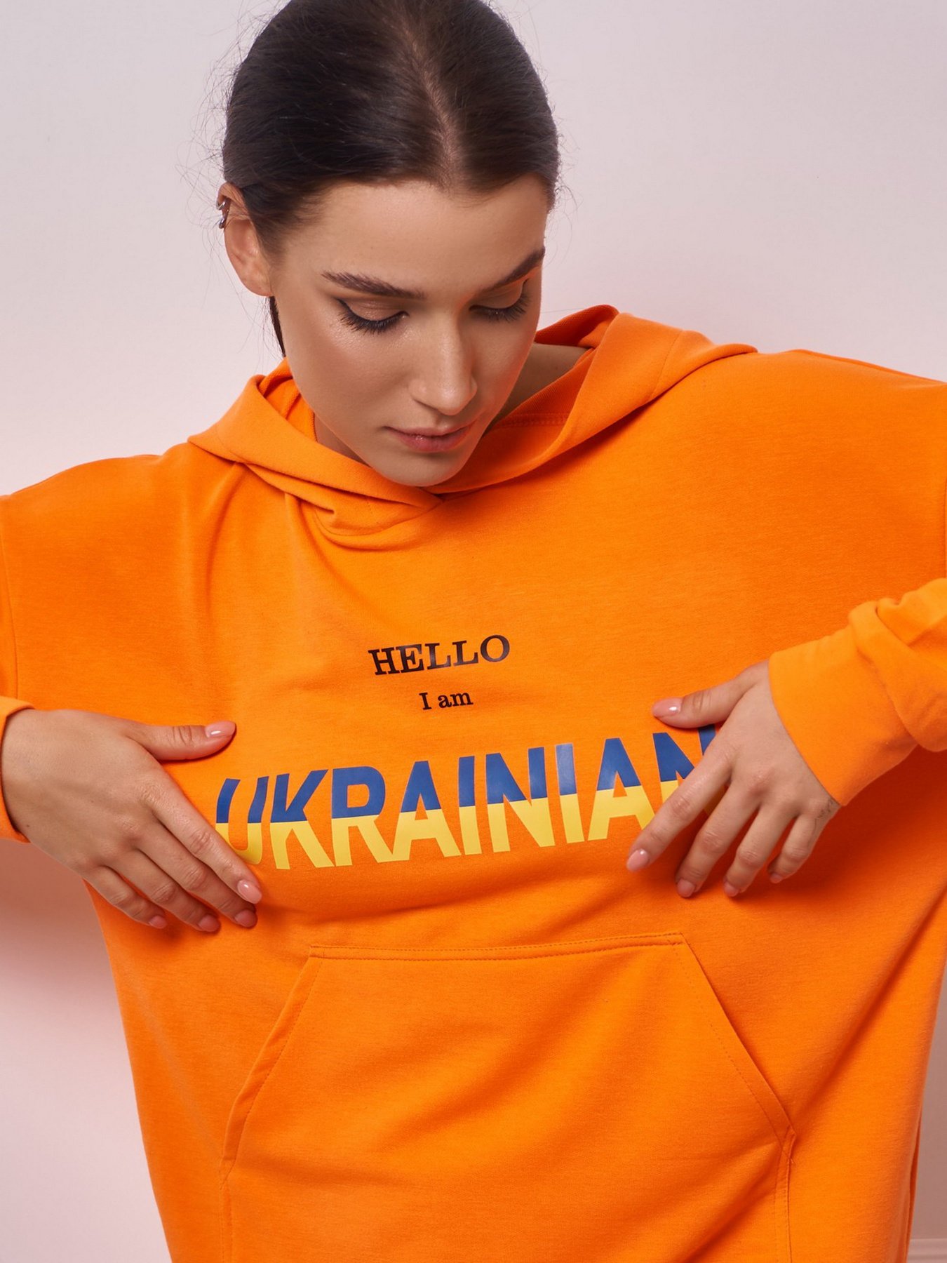 Худи ISSA Plus модель 13273_orange Фото