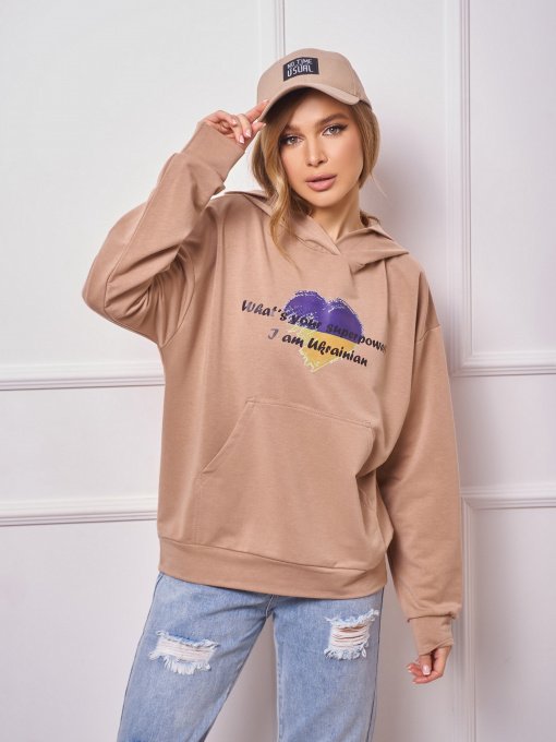 Худі ISSA Plus модель 13274_brown Фото