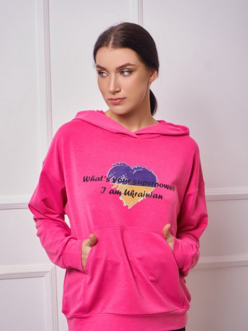 Худи ISSA Plus модель 13274_crimson Фото