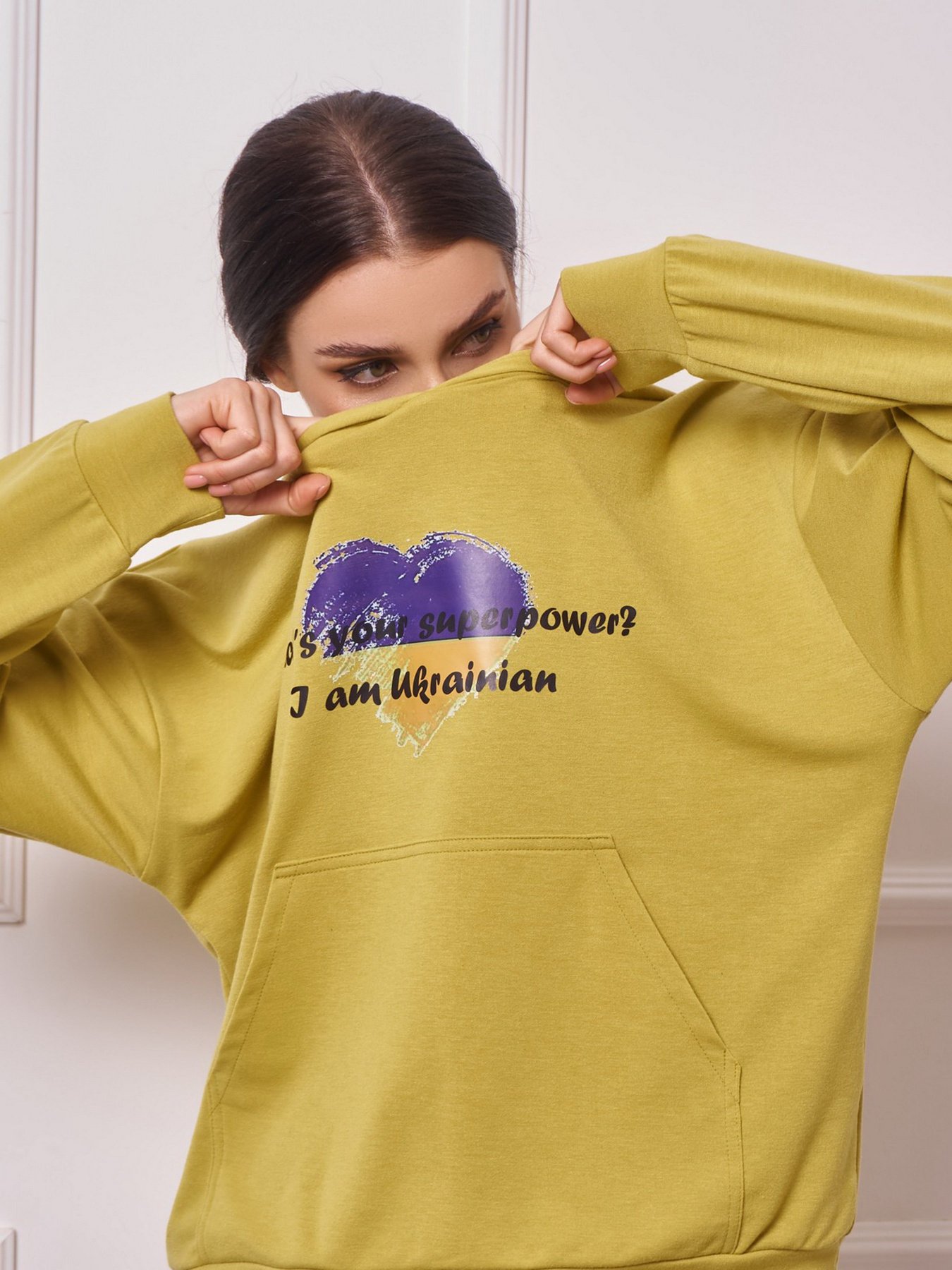 Худи ISSA Plus модель 13274_olive Фото