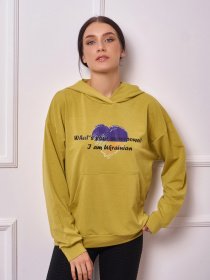 Худи ISSA Plus модель 13274_olive Фото