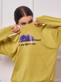 Худи ISSA Plus модель 13274_olive Фото