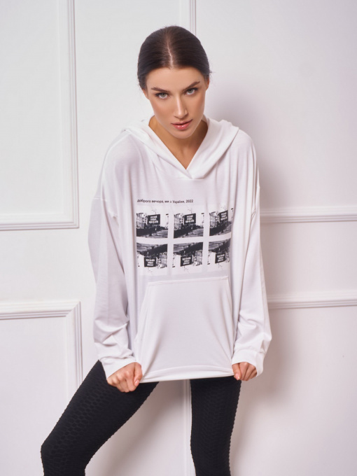 Худі ISSA Plus модель 13276_white Фото