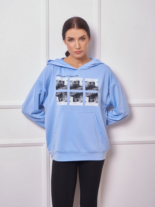 Худі ISSA Plus модель 13276_blue Фото