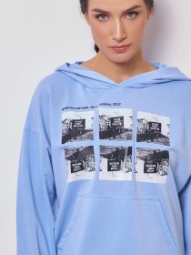Худи ISSA Plus модель 13276_blue Фото