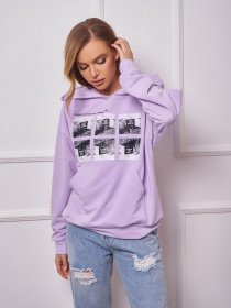 Худи ISSA Plus модель 13276_lilac Фото