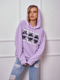 Худи ISSA Plus модель 13276_lilac Фото