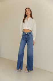 Широкі джинси Gepur модель 41670 Широкі джинси Gepur модель 41670 Фото