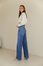 Широкі джинси Gepur модель 41670 Широкі джинси Gepur модель 41670 Фото