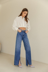 Широкі джинси Gepur модель 41670 Широкі джинси Gepur модель 41670 Фото