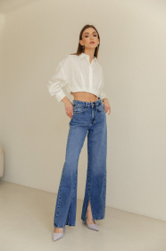 Широкі джинси Gepur модель 41670 Широкі джинси Gepur модель 41670 Фото