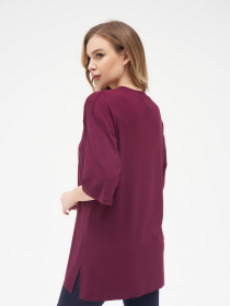 Футболка ISSA Plus модель 13284_burgundy Фото