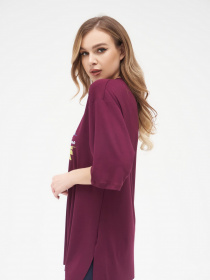 Футболка ISSA Plus модель 13284_burgundy Фото