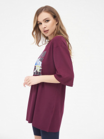 Футболка ISSA Plus модель 13287_burgundy Футболка ISSA Plus модель 13287_burgundy Фото