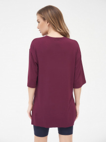 Футболка ISSA Plus модель 13287_burgundy Футболка ISSA Plus модель 13287_burgundy Фото