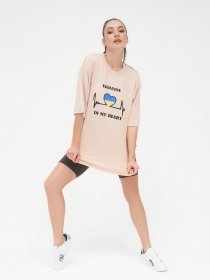 Футболка ISSA Plus модель 13288_beige Фото