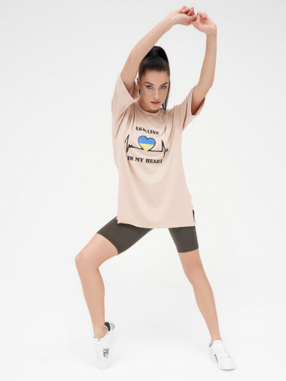 Футболка ISSA Plus модель 13288_beige — фото 3 - INTERTOP
