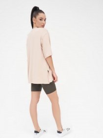 Футболка ISSA Plus модель 13288_beige Футболка ISSA Plus модель 13288_beige Фото