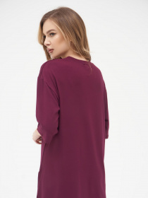 Футболка ISSA Plus модель 13288_burgundy Фото