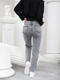 Джинсы мом ISSA Plus модель WN20-241_grey Фото