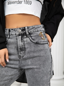 Джинсы мом ISSA Plus модель WN20-241_grey Фото