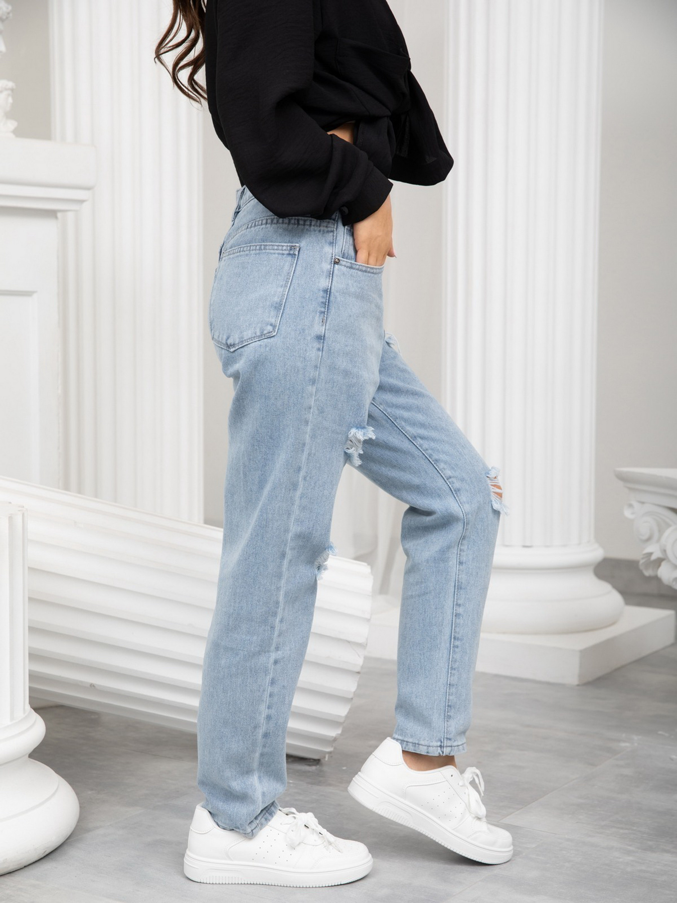 Джинсы ISSA Plus модель WN20-245_blue Фото