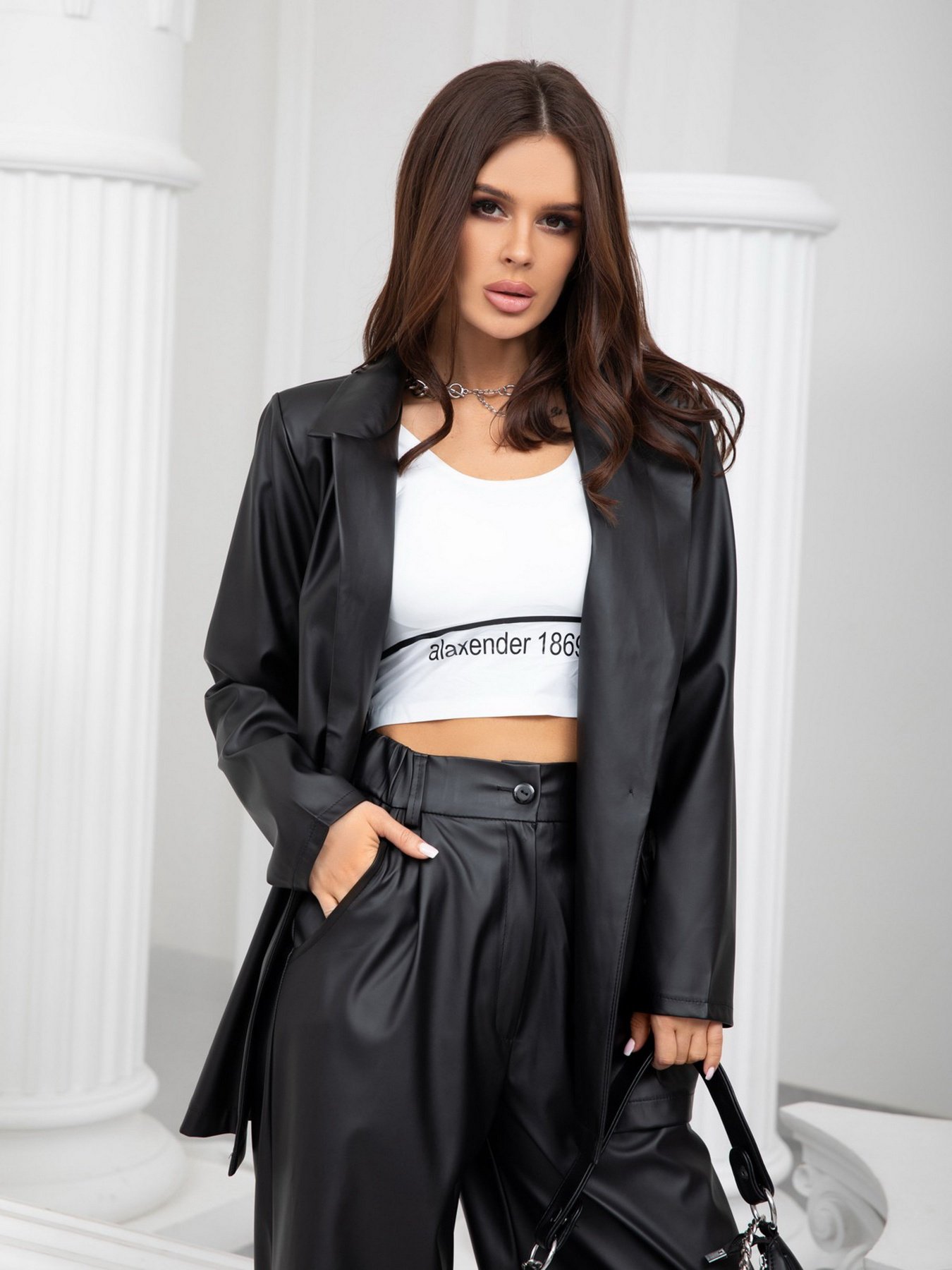 Костюмы ISSA Plus модель 13203_black Костюмы ISSA Plus модель 13203_black Фото