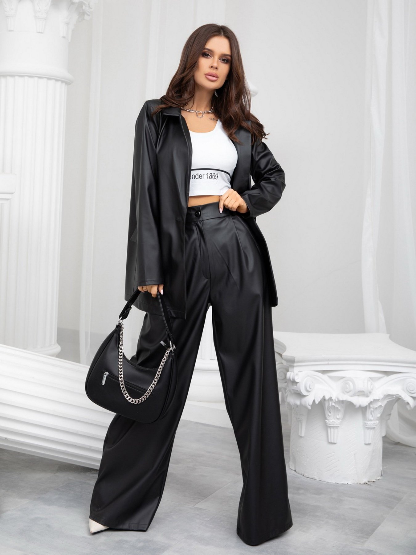 Костюмы ISSA Plus модель 13203_black Костюмы ISSA Plus модель 13203_black Фото
