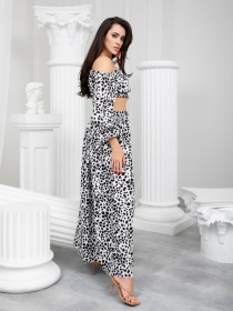 Костюм ISSA Plus модель 13222_blackwhite Фото