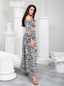 Костюм ISSA Plus модель 13222_blackwhite Фото