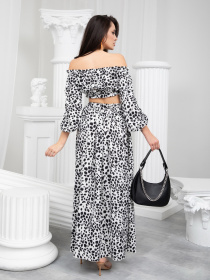 Костюм ISSA Plus модель 13222_blackwhite Фото