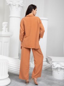 Костюм ISSA Plus модель 13240_mustard Фото