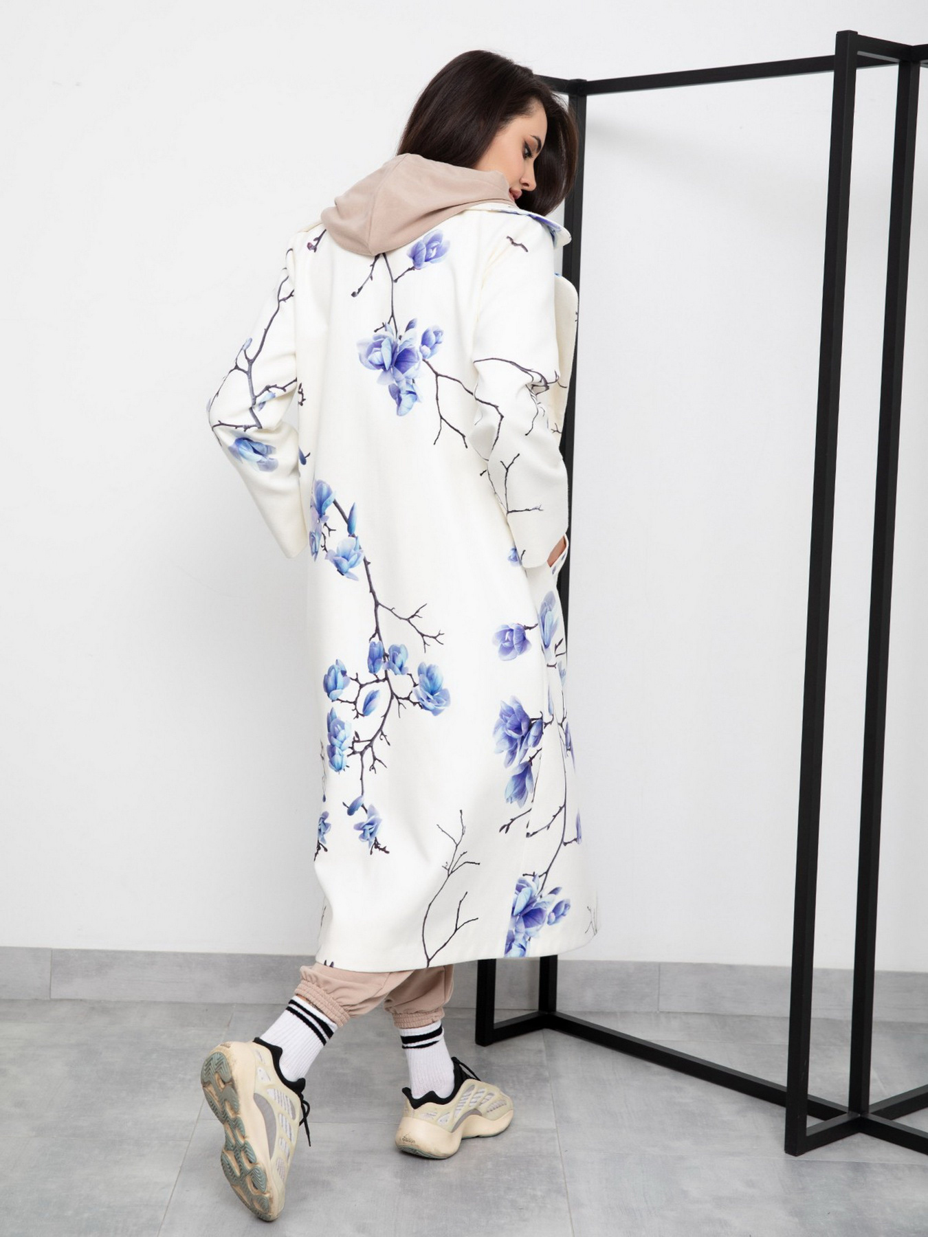 Пальто ISSA Plus модель 13239_milky Фото