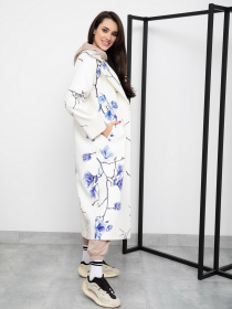 Пальто ISSA Plus модель 13239_milky Фото