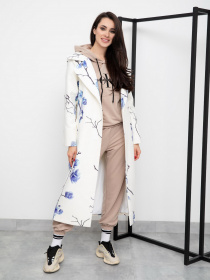 Пальто ISSA Plus модель 13239_milky Фото