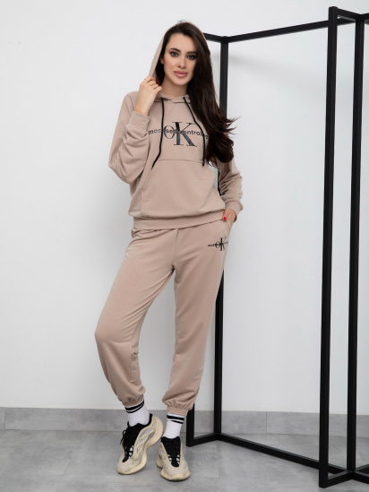 Спортивний костюм ISSA Plus модель 13228_beige - фото