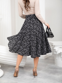 Юбка миди ISSA Plus модель 13214_black Фото