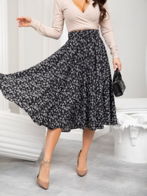 Юбка миди ISSA Plus модель 13214_black Фото