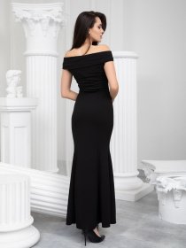 Платье макси ISSA Plus модель 13186_black Фото