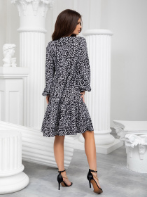 Платье миди ISSA Plus модель 13205_black Фото