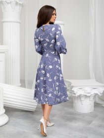 Сукня міді ISSA Plus модель 13211_blue Фото