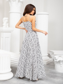 Платье макси ISSA Plus модель 13212_white Фото