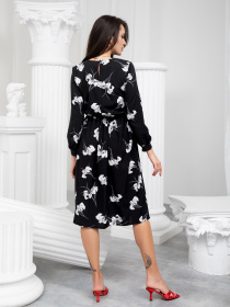 Платье миди ISSA Plus модель 13233_black Фото