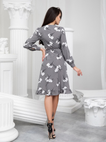 Платье миди ISSA Plus модель SA-389_grey Фото