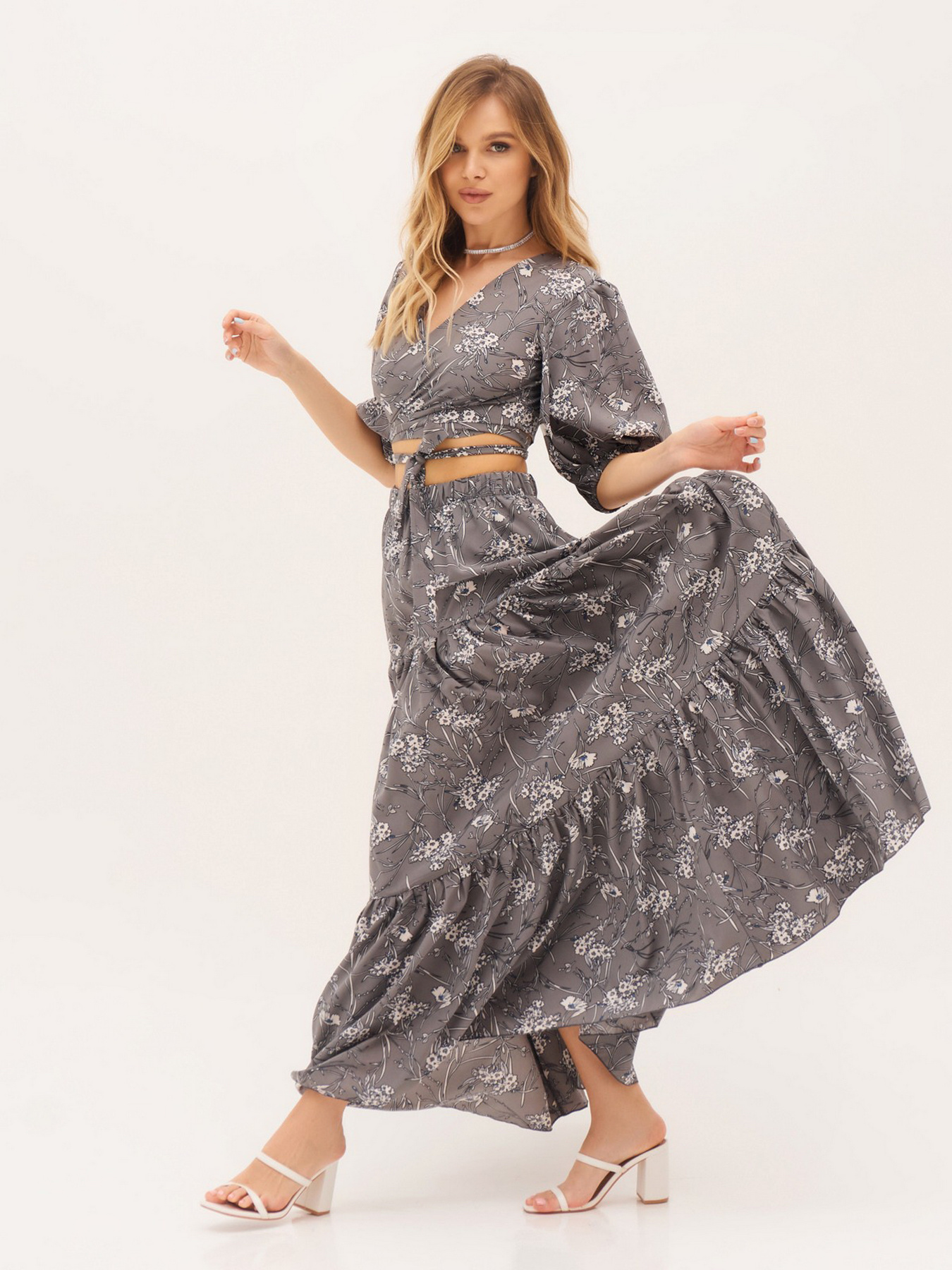 Костюми ISSA Plus модель 13328_grey Фото